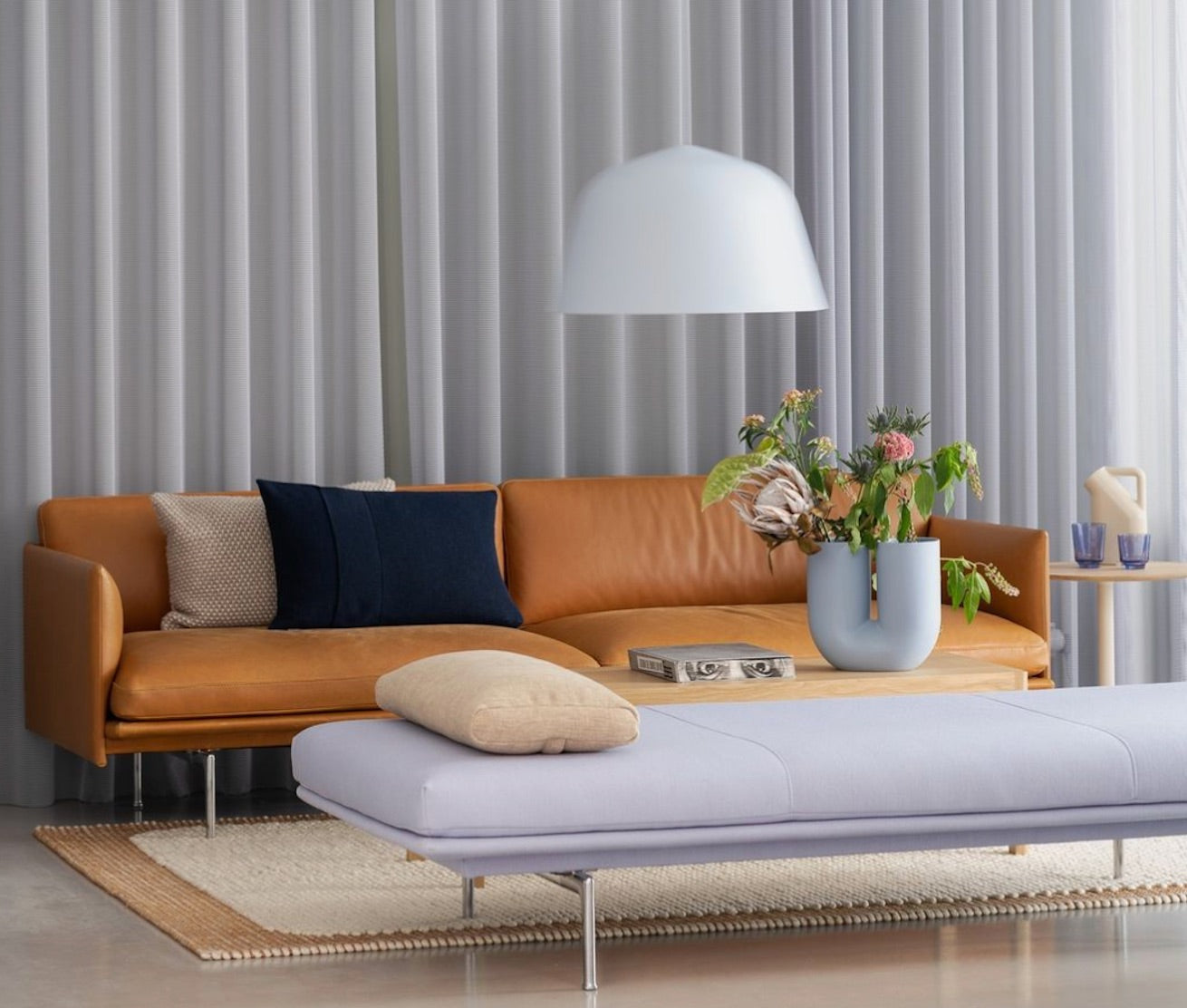 北歐風客廳沙發配色的 15 個配置靈感