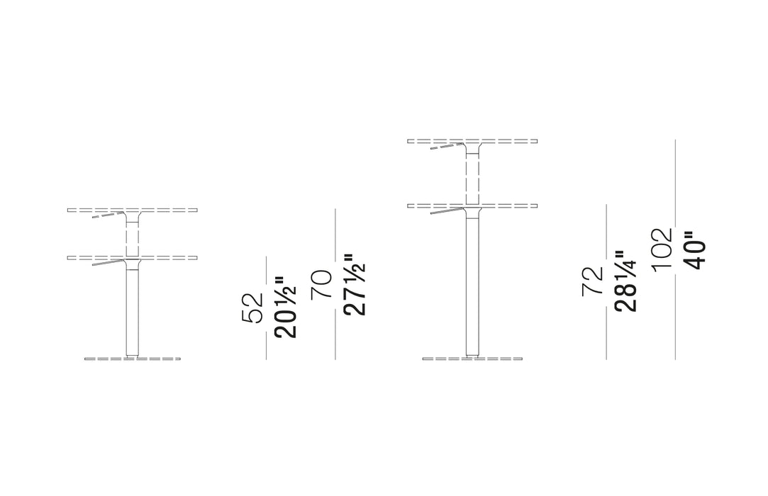 Brio Adjustable Table 升降邊桌 | 咖啡桌 | 高腳桌 Lapalma 居雅堂 JYT Design
