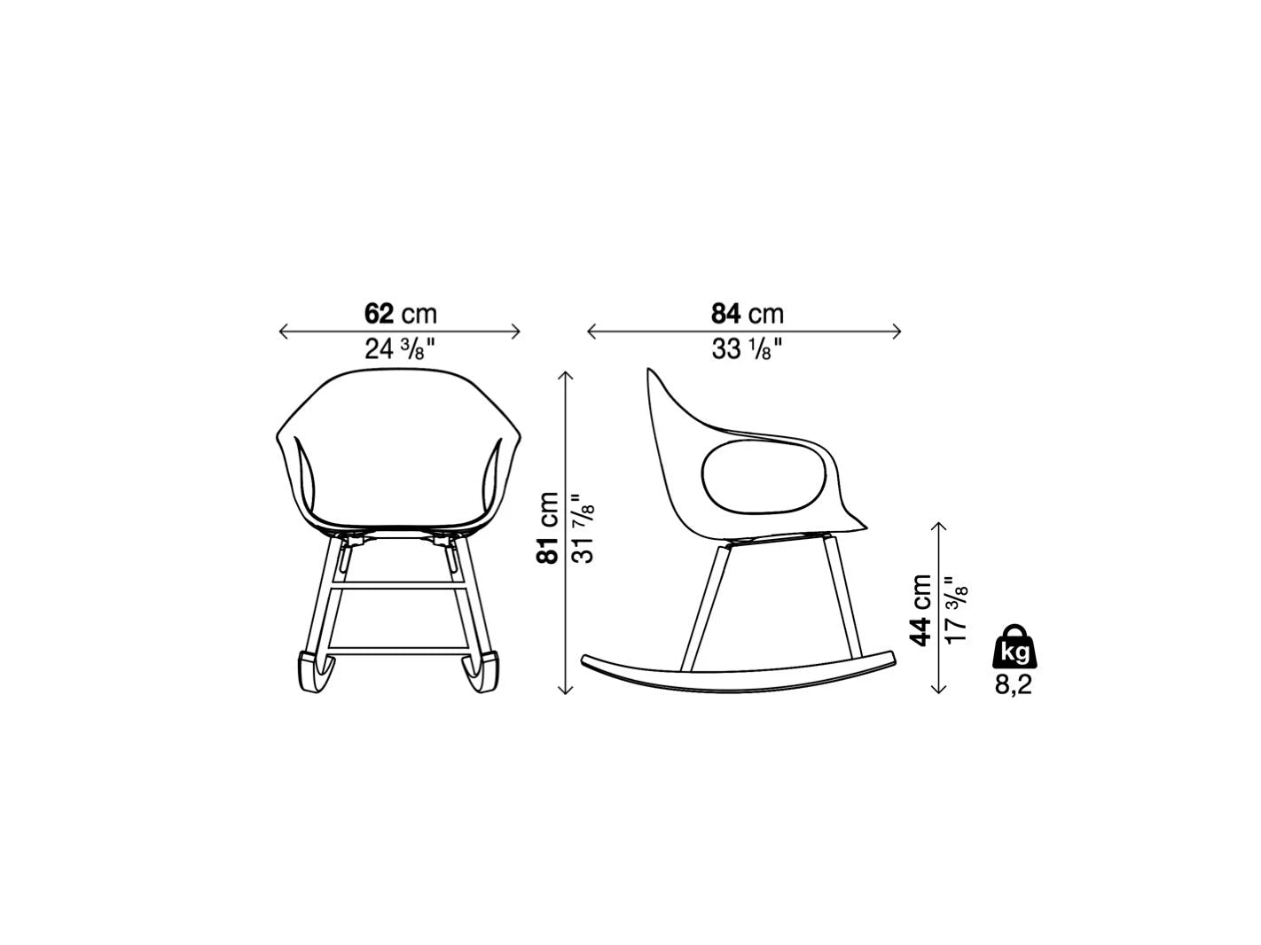 Elephant Rocking Armchair 大象扶手搖椅 -  Kristalia 居雅堂 JYT Design