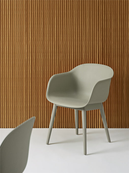 Fiber Armchair Wood Base 木纖扶手椅 - 橡木椅腳