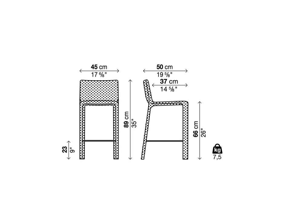 Joko Stool 約可 吧台椅 / 中島椅 -  Kristalia 居雅堂 JYT Design