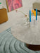 Midst Coffee Table 90 Grey Marble Dark Red