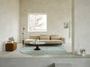 Midst Coffee Table Grey Marble Dark Red in situ