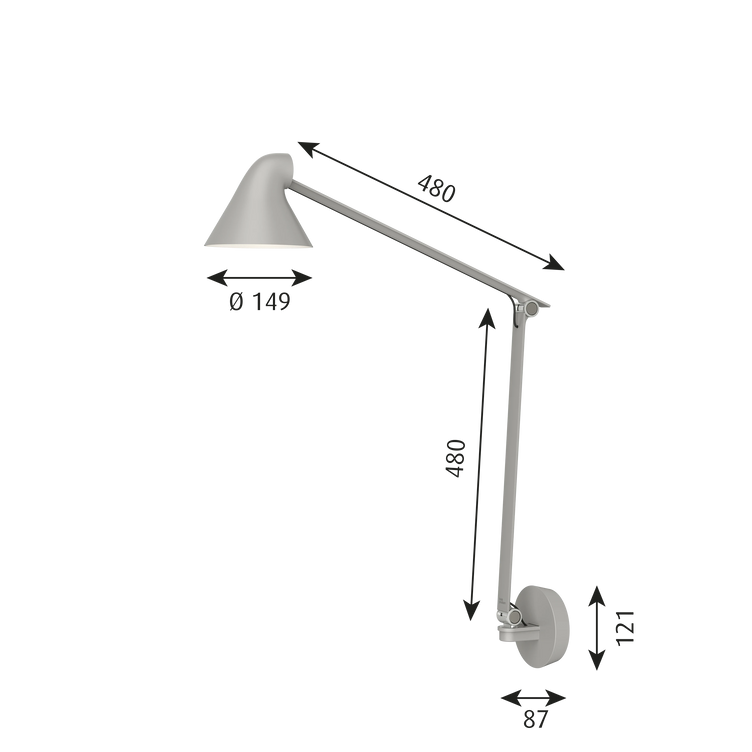 NJP Wall Box Long Arm 壁燈 長臂款 Louis Poulsen 居雅堂 JYT Design