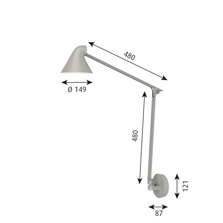 NJP Wall Box Long Arm 壁燈 長臂款