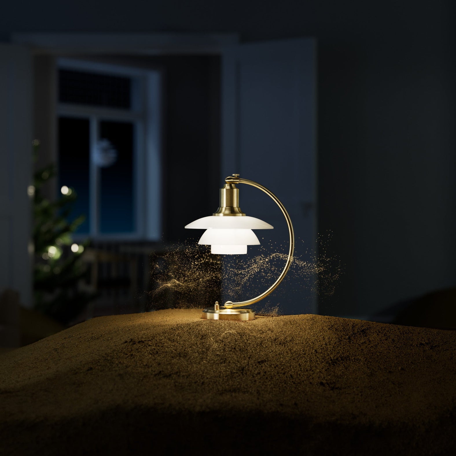 床頭燈．北歐桌燈推薦：Louis Poulsen PH 2/2 Luna 桌燈 2023 年度限量款-14