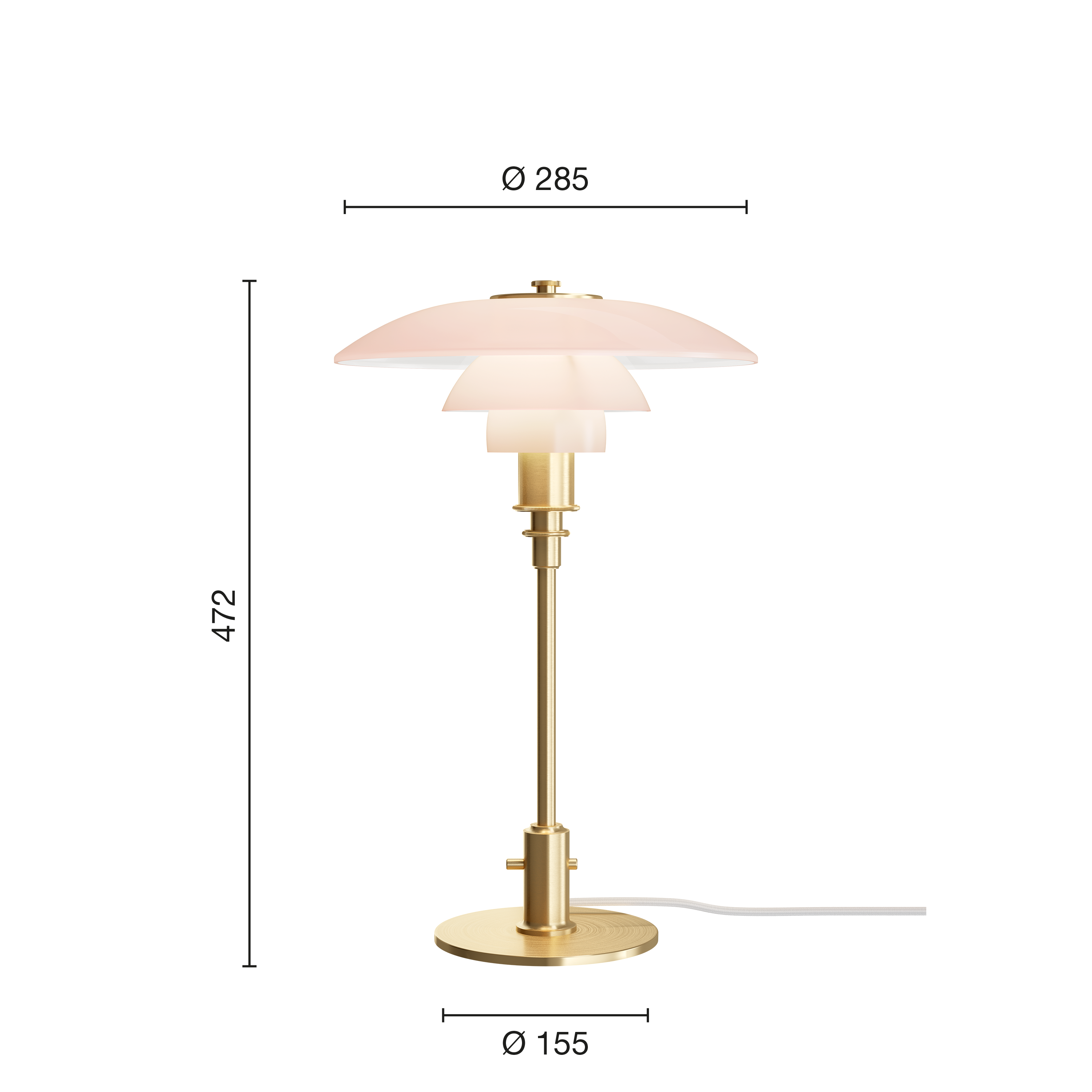 PH 3/2 桌燈 Pale Rose 系列｜2023 米蘭展限定款