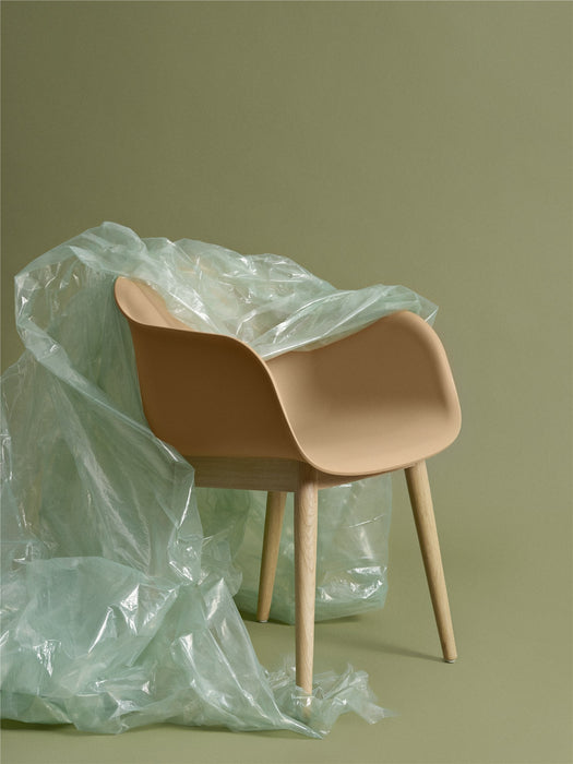 Fiber Armchair Wood Base 木纖扶手椅 - 橡木椅腳