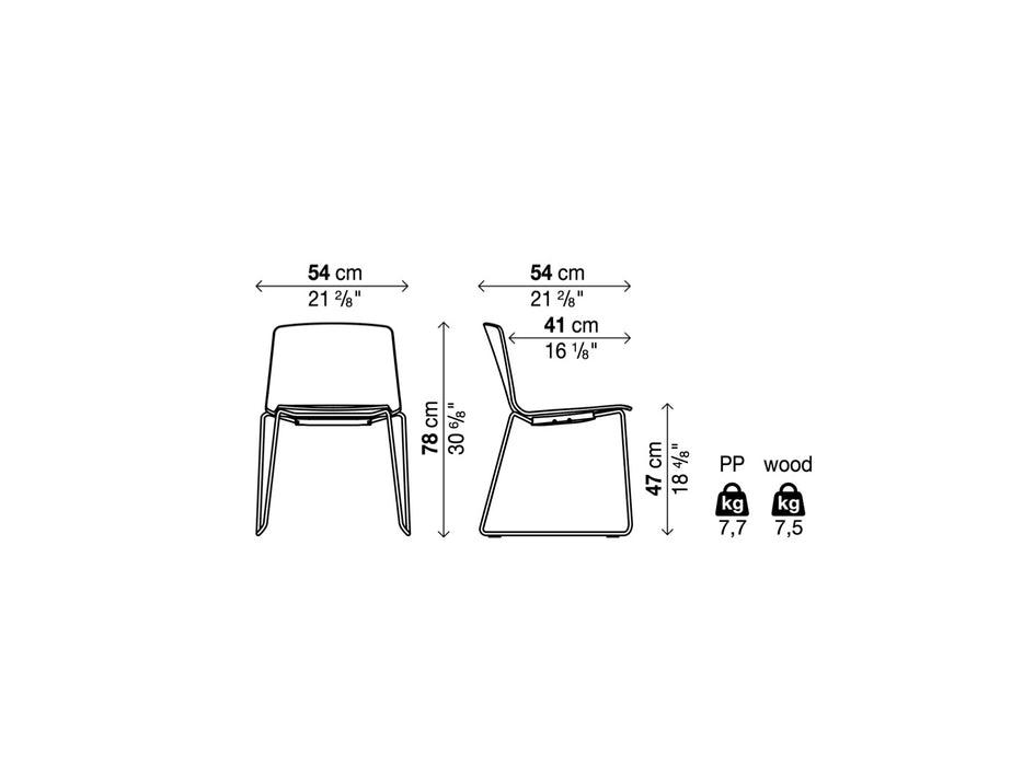 Rama Slide Base 拉瑪單椅 - U型金屬椅腳