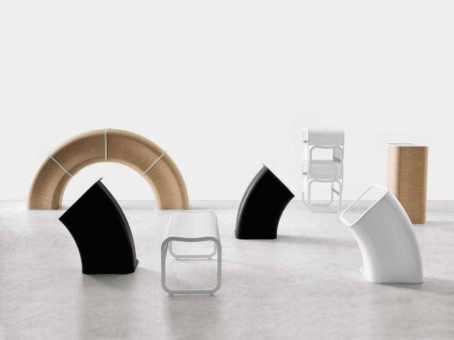 ZA System - 環狀組合矮凳 長形板凳 - 木質座面款