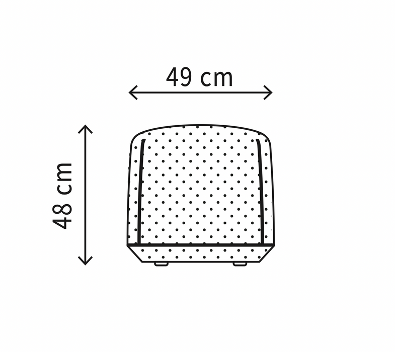 Brioni pouf 島嶼椅凳 小尺寸 (S) / 青綠色 紡織布料 ( 台中展示優品 )