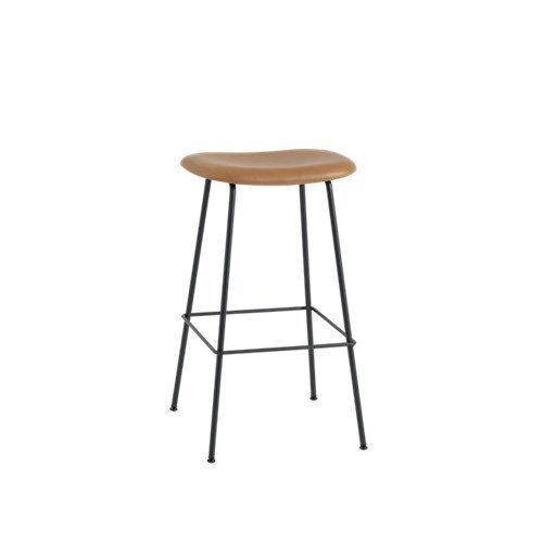 Fiber Barstool 木纖吧台椅 - 皮革包覆 / 金屬椅腳 / 座高 75cm