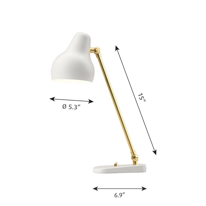 Louis Poulsen VL38 桌燈 - 白色尺寸