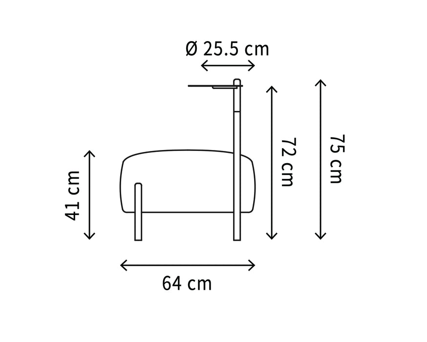 Bolzan Flag Pouf 椅凳  托盤款 / 深墨綠紡織椅座 胡桃木椅腳 黃銅色托盤 ( 台中展示優品 ) Bolzan 居雅堂 JYT Design