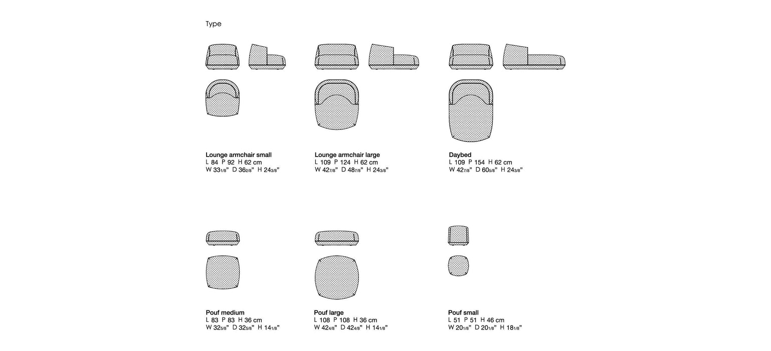 Brioni Pouf 島嶼椅凳 中尺寸 (M) / 粉色紡織布料 ( 台中展示優品 ) Kristalia 居雅堂 JYT Design