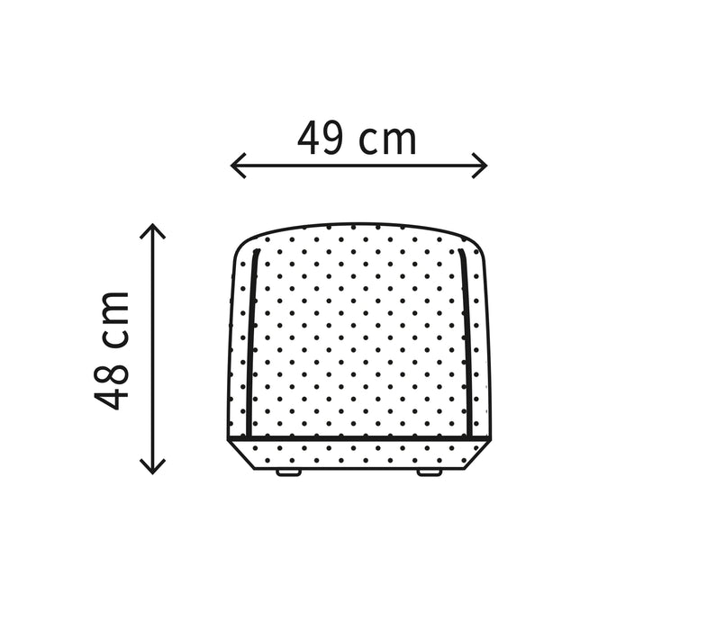 Brioni pouf 島嶼椅凳 小尺寸 (S) / 藍色紡織布料 ( 台中展示優品 ) Kristalia 居雅堂 JYT Design