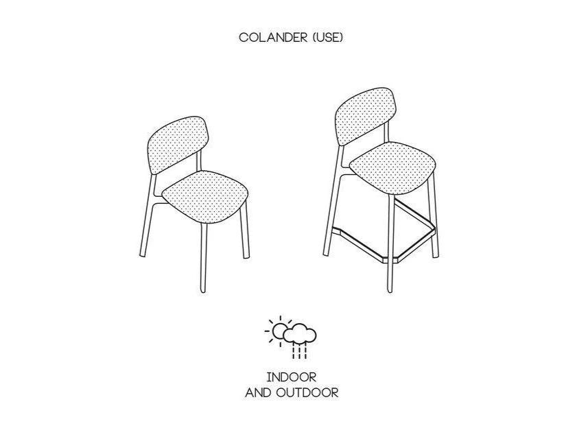 Colander Stackable Stool 濾網可堆疊吧台椅 座高 76cm Kristalia 居雅堂 JYT Design