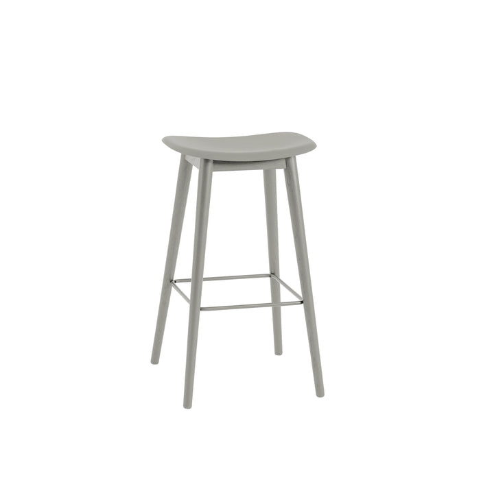 Fiber Barstool 木纖吧台椅 - 橡木椅腳 / 座高 75cm Muuto 居雅堂 JYT Design