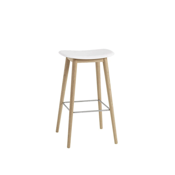 Fiber Barstool 木纖吧台椅 - 橡木椅腳 / 座高 75cm Muuto 居雅堂 JYT Design