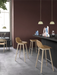 Fiber Barstool 木纖吧台椅 - 橡木椅腳 / 座高 75cm Muuto 居雅堂 JYT Design