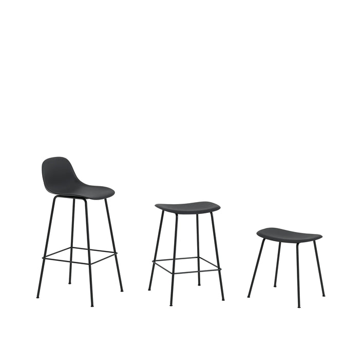 Fiber Barstool 木纖吧台椅 - 金屬椅腳 / 座高 75cm Muuto 居雅堂 JYT Design