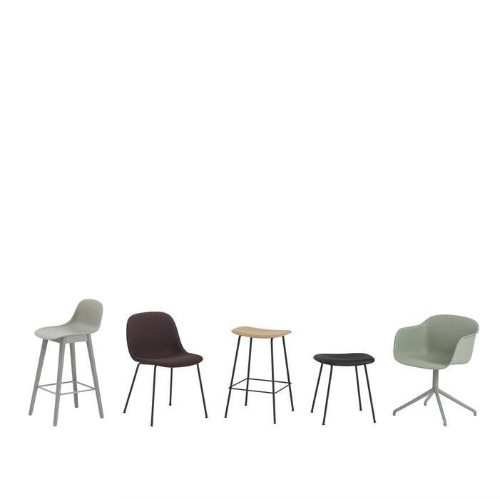 Fiber Barstool 木纖吧台椅 - 金屬椅腳 / 座高 75cm Muuto 居雅堂 JYT Design