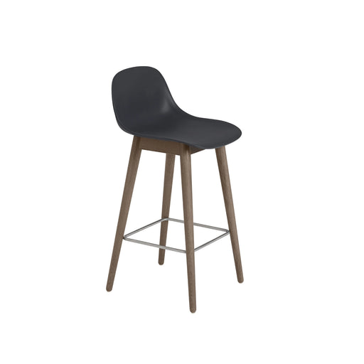Fiber Barstool 木纖中島椅 背靠款 - 橡木椅腳 / 座高 65cm -  Muuto 居雅堂 JYT Design