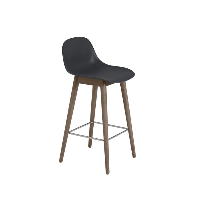 Fiber Barstool 木纖中島椅 背靠款 - 橡木椅腳 / 座高 65cm -  Muuto 居雅堂 JYT Design