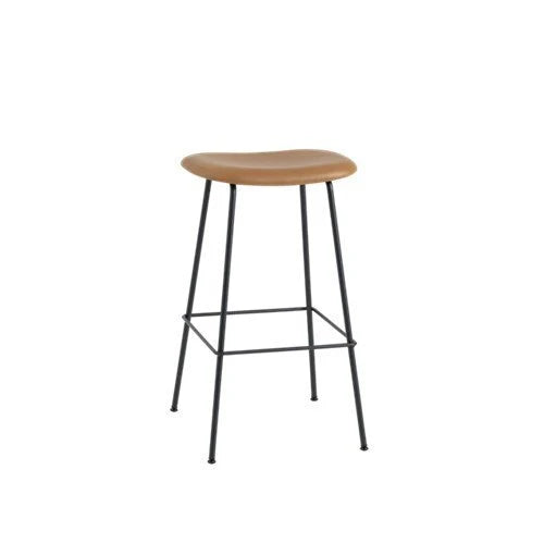 Fiber Barstool 木纖吧台椅 - 皮革包覆 / 金屬椅腳 / 座高 75cm Muuto 居雅堂 JYT Design
