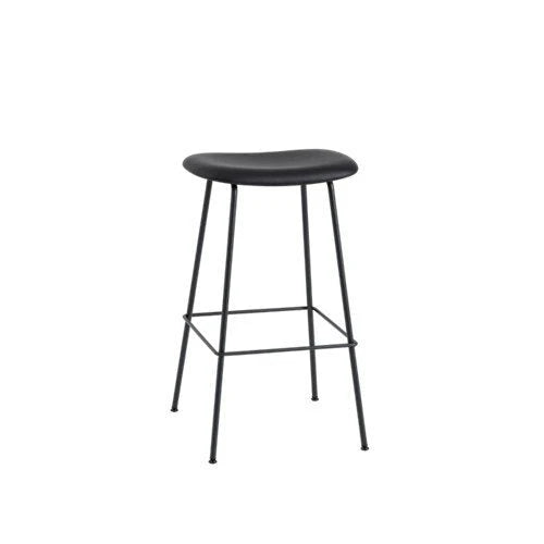 Fiber Barstool 木纖吧台椅 - 皮革包覆 / 金屬椅腳 / 座高 75cm Muuto 居雅堂 JYT Design