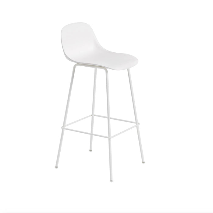 Fiber Barstool 木纖吧台椅 背靠款 - 金屬椅腳 / 座高 75cm Muuto 居雅堂 JYT Design
