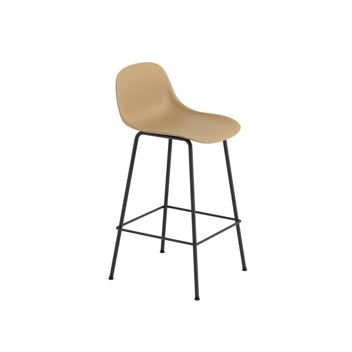 Fiber Barstool 木纖中島椅 背靠款 - 金屬椅腳 / 座高 65cm