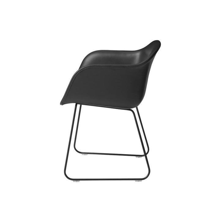 Fiber Armchair Sled Base 木纖扶手椅 - U型腳 / 椅面包覆