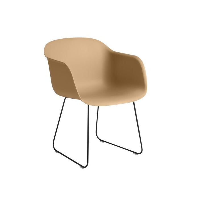 Fiber Armchair Sled Base 木纖扶手椅 - U 型腳