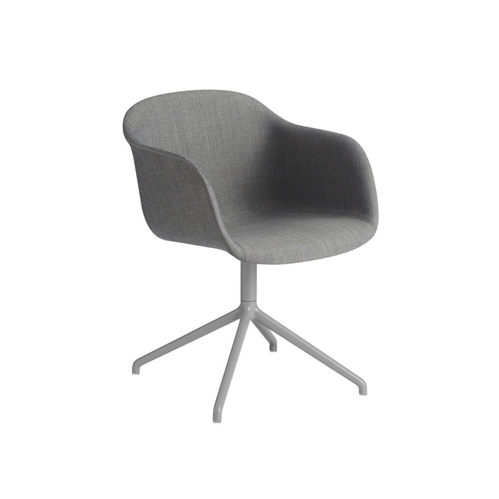 北歐餐椅 Fiber Armchair 木纖系列 - 灰色紡織包覆款