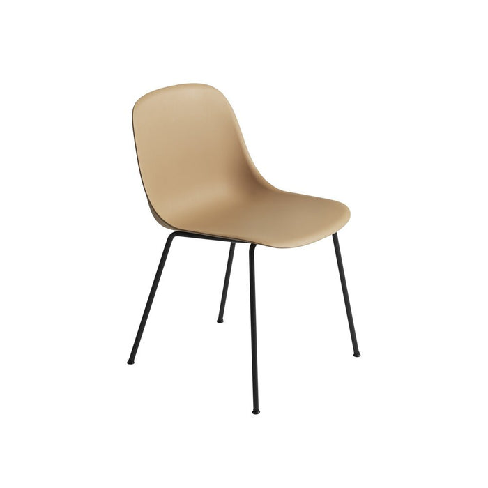 北歐餐椅 Fiber 單柱椅腳木纖單椅 - 黃赭色