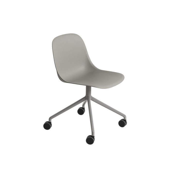 Fiber Side Chair Swivel Base W. Castors 木纖辦公附輪旋轉單椅