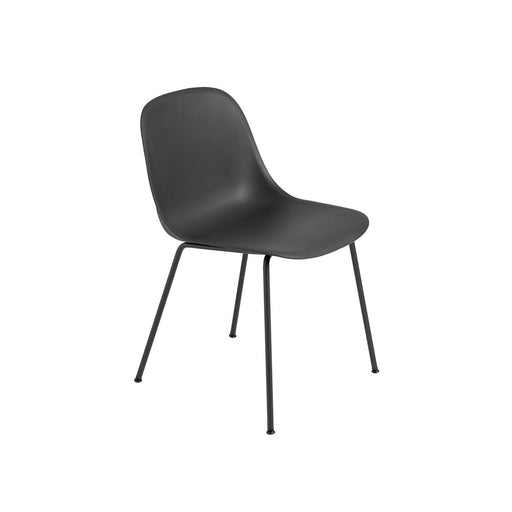 北歐餐椅 Fiber 單柱椅腳木纖單椅 - 黑色