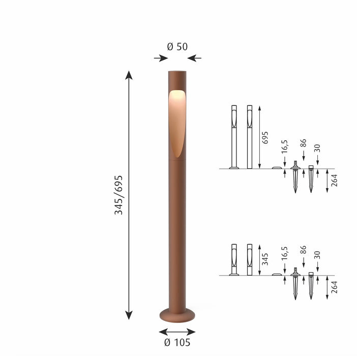 戶外燈 | 北歐燈具 Louis Poulsen Flindt 庭園柱燈-22