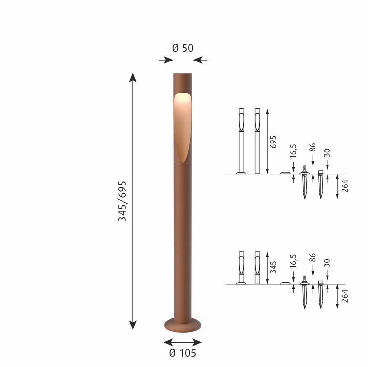 戶外燈 | 北歐燈具 Louis Poulsen Flindt 庭園柱燈-22