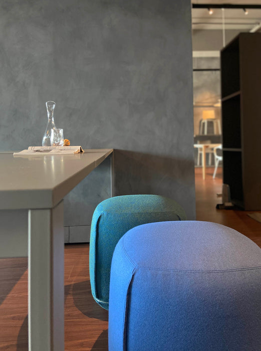 Brioni pouf 島嶼椅凳 小尺寸 (S) / 藍色紡織布料 ( 台中展示優品 )