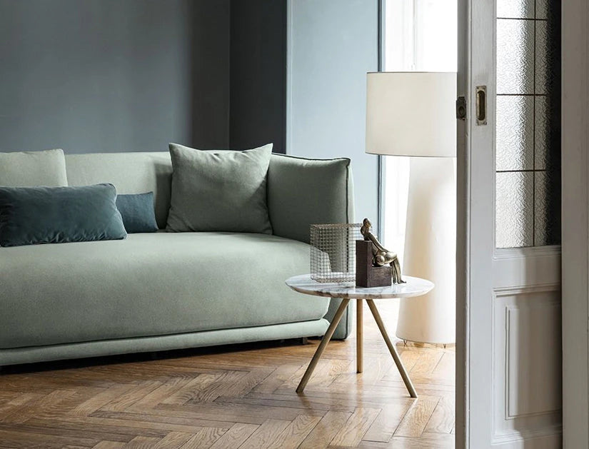 Jill Table 吉兒小邊桌 / 白色大理石桌面 暗藍色桌腳 ( 台中展示優品 ) Bolzan 居雅堂 JYT Design