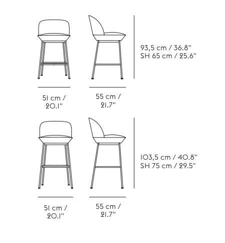 Oslo Stool 歐斯諾高腳椅 / 吧台椅 座高 75 cm Muuto 居雅堂 JYT Design