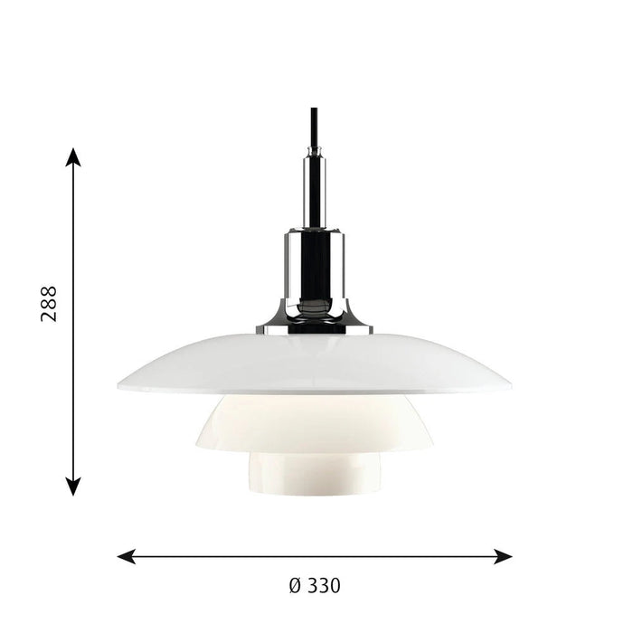 PH 3½-3 Glass 玻璃吊燈 -  Louis Poulsen 居雅堂 JYT Design