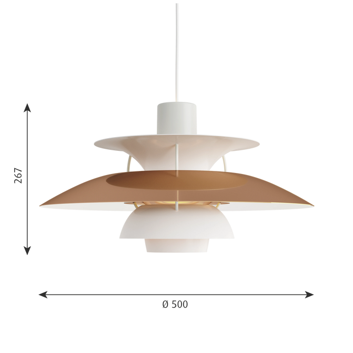 Louis Poulsen PH 5 吊燈_紅銅特殊款_台灣總代理居雅堂-4
