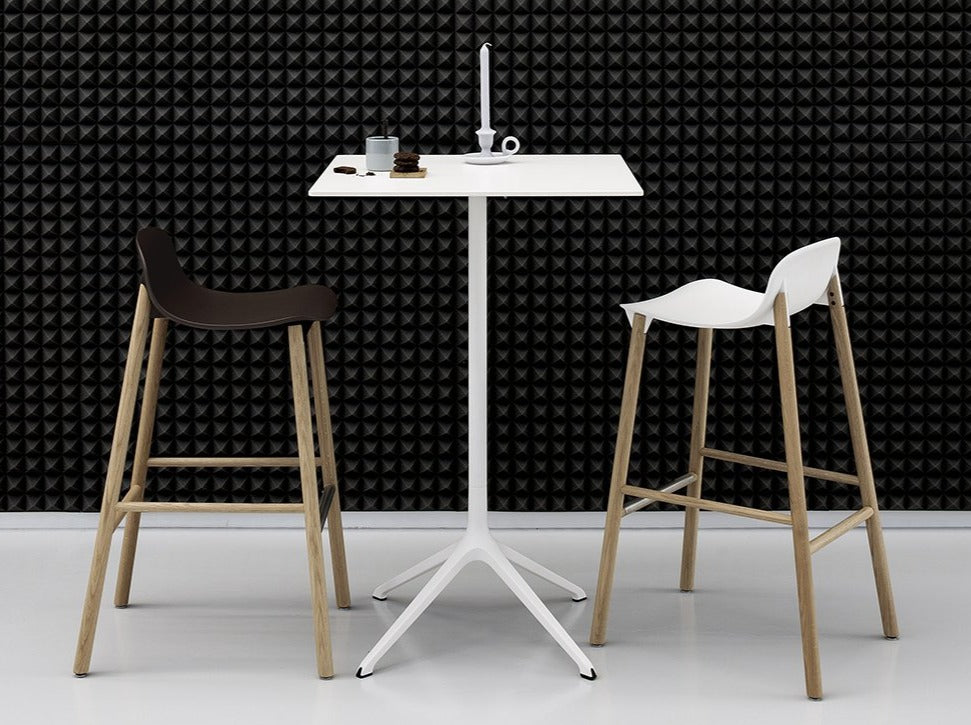 Sharky Stool 鯊魚吧台椅 - 低背款 / 木腳 / 座高 76cm Kristalia 居雅堂 JYT Design