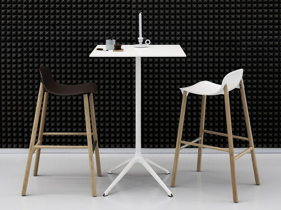 Sharky Stool 鯊魚吧台椅 - 低背款 / 木腳 / 座高 76cm Kristalia 居雅堂 JYT Design