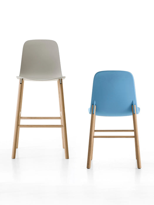 Sharky Stool 鯊魚吧台椅 - 高背款 / 木腳 / 座高 76cm Kristalia 居雅堂 JYT Design