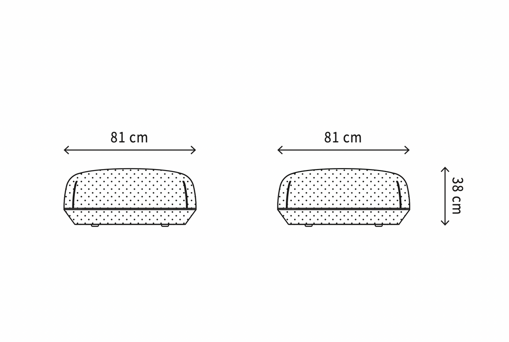 Brioni Pouf 島嶼椅凳 中尺寸 (M) / 粉色紡織布料 ( 台中展示優品 )