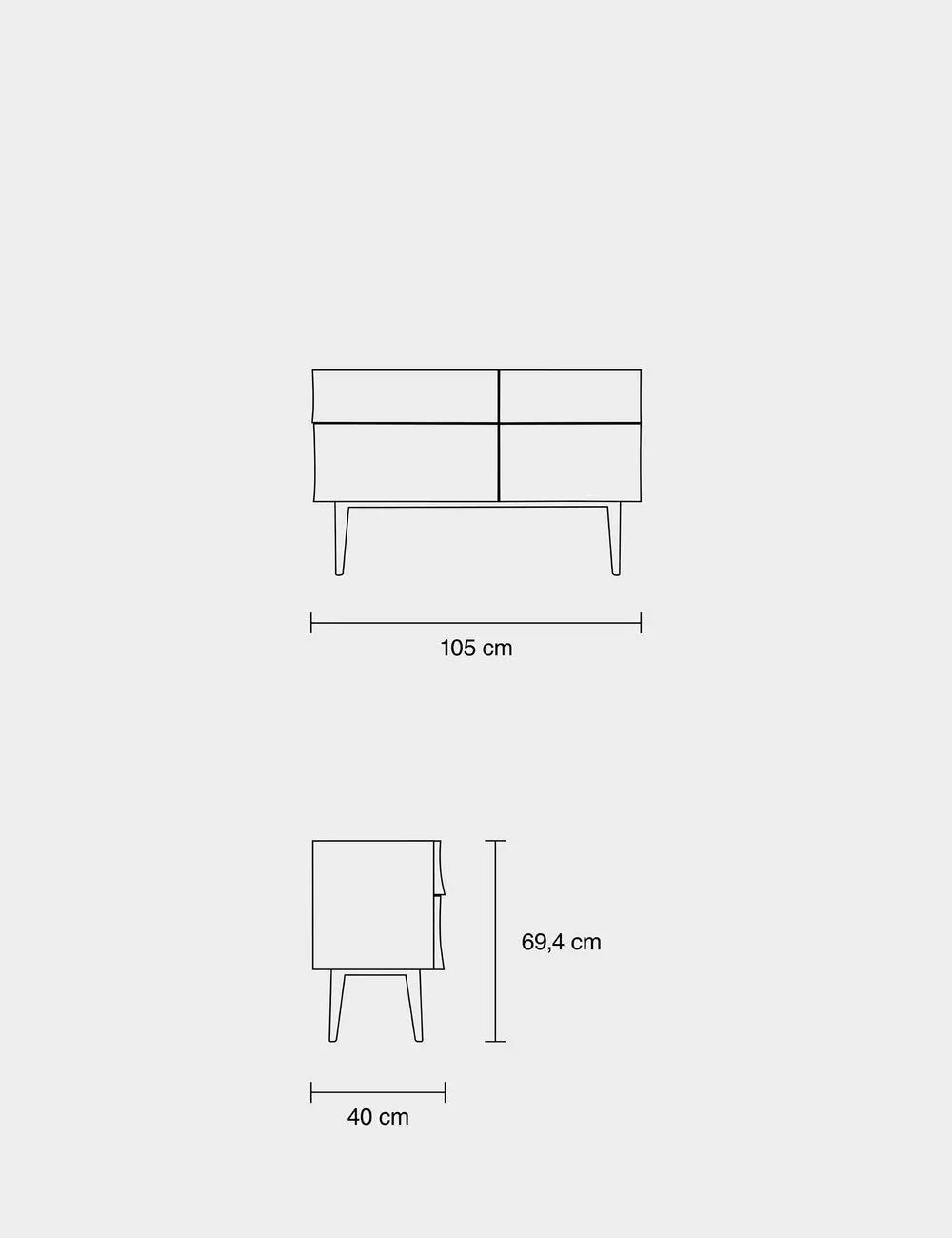 Reflect Sideboard 映像邊櫃．小尺寸 Muuto 居雅堂 JYT Design